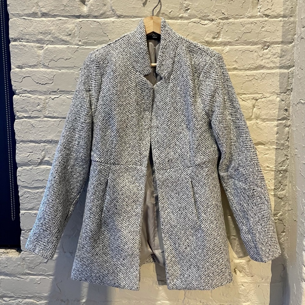 Tayshia Pocketed Coat in Heather Grey